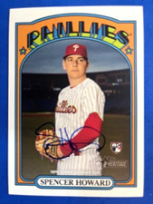 Spencer Howard 2021 Topps Heritage Baseball AUTO RC - Phillies