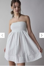 BDG Eyelet Strapless Mini Dress Xs