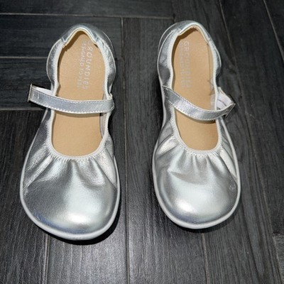 GROUNDIES silver Leather  Ballet flats woman Amber 2.0 Sz US 6