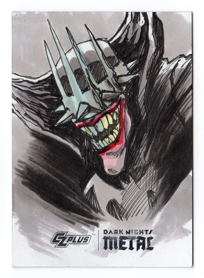 Cryptozoic CZPlus Dark Nights Metal Batman Who Laughs Sketch Ian Yoshio Roberts - Image 3 of 3