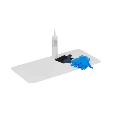 Bathtub Floor Repair Inlay Kit White Thermoplastic Anti-Slip Waterproof 16''x40''