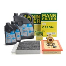 MANN Filterset + 7L ORIGINAL 5W30 MB 229.51 Motor&ouml;l f&uuml;r MERCEDES W205 W213 M274