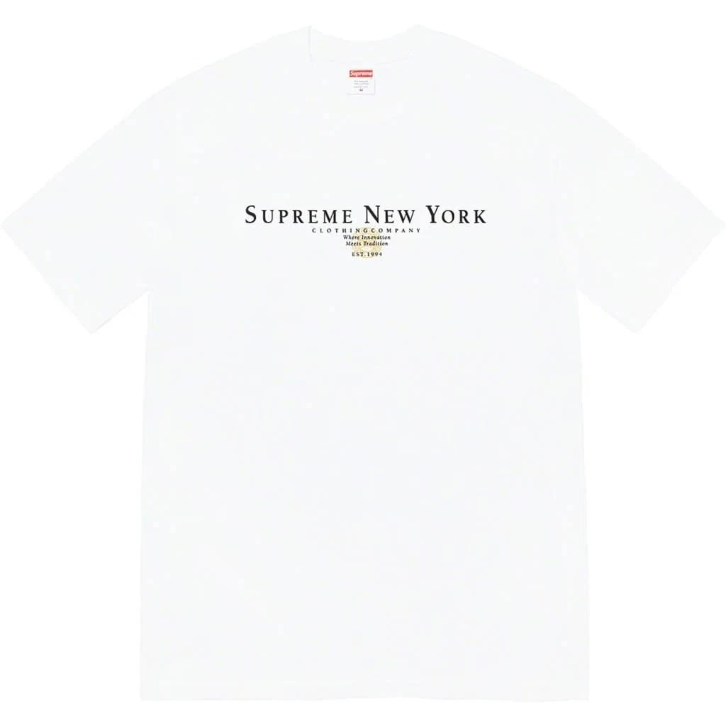 Tee shirt blanc poussiéreux Supreme Tradition taille L 22FW Supreme Tradition blanc