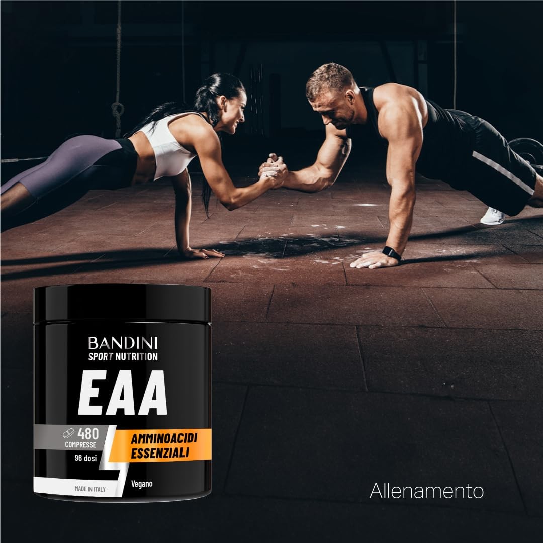 EAA Bandini 480 Compresse - Aminoacidi Essenziali Vegani Pre-Post - 3