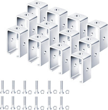 12 Pack of 1-5/8" Channel Trolley Track Hanger Brackets for Unistrut Systems