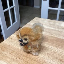 RARE VINTAGE 195O'S STEIFF MINI "PEKY" PEKINGESE DOG SIZE 3.25" TALL WITH TAGS
