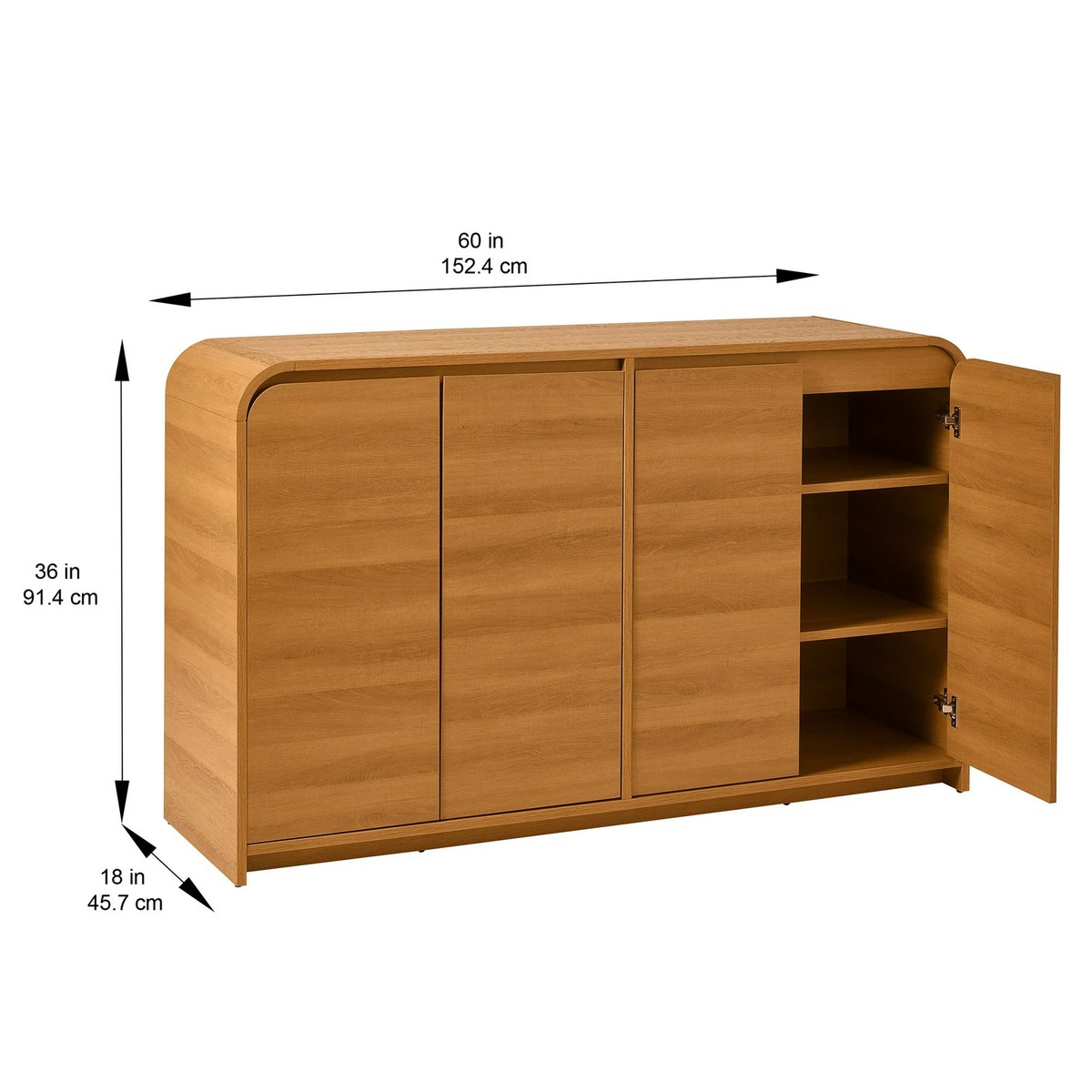 Better Homes & Gardens BHS436249972018 Juliet Sideboard, Light