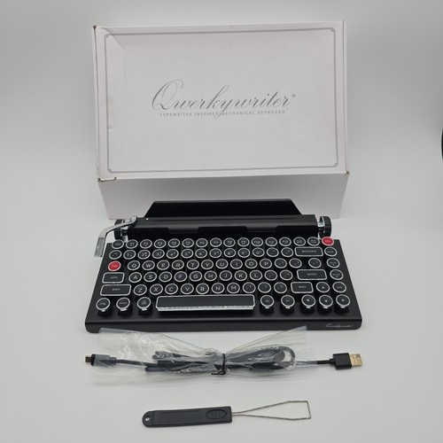 Teclado mecánico para máquina de escribir retro QWERKYWRITER NUEVO CAJA ABIERTA montado en EE. UU.