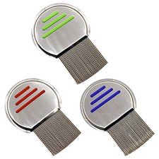 Lice Nit Comb Get Down Stainless Steel Metal Tooth Head Long Teeth