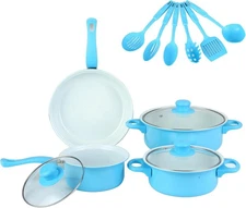 13PCS Pots and Pans Set Non Stick Cookware Set Nonstick with Cooking Ware Set