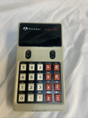 Vintage Rockwell 202 Slide Rule Calculator For Parts or Repair DOES NOT DISPLAY
