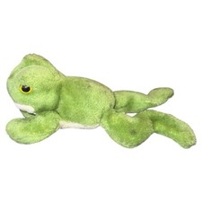 1976 Spotted Frog Stuffed Animal R Dakin Long Legs 10 Inches Ground Nutshells