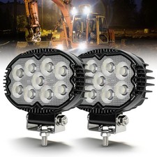 4x 12v 24v 45w Oval Led Work Light Flood Lamp Forklift Tractor Backhoe Hack hoe