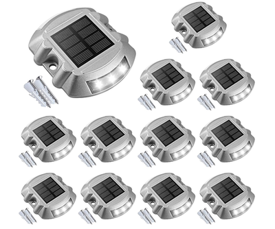 #ad #ad VOLISUN Solar Deck Lights Driveway Dock Lights 8 Pack Led IP68 Waterproof $79.99