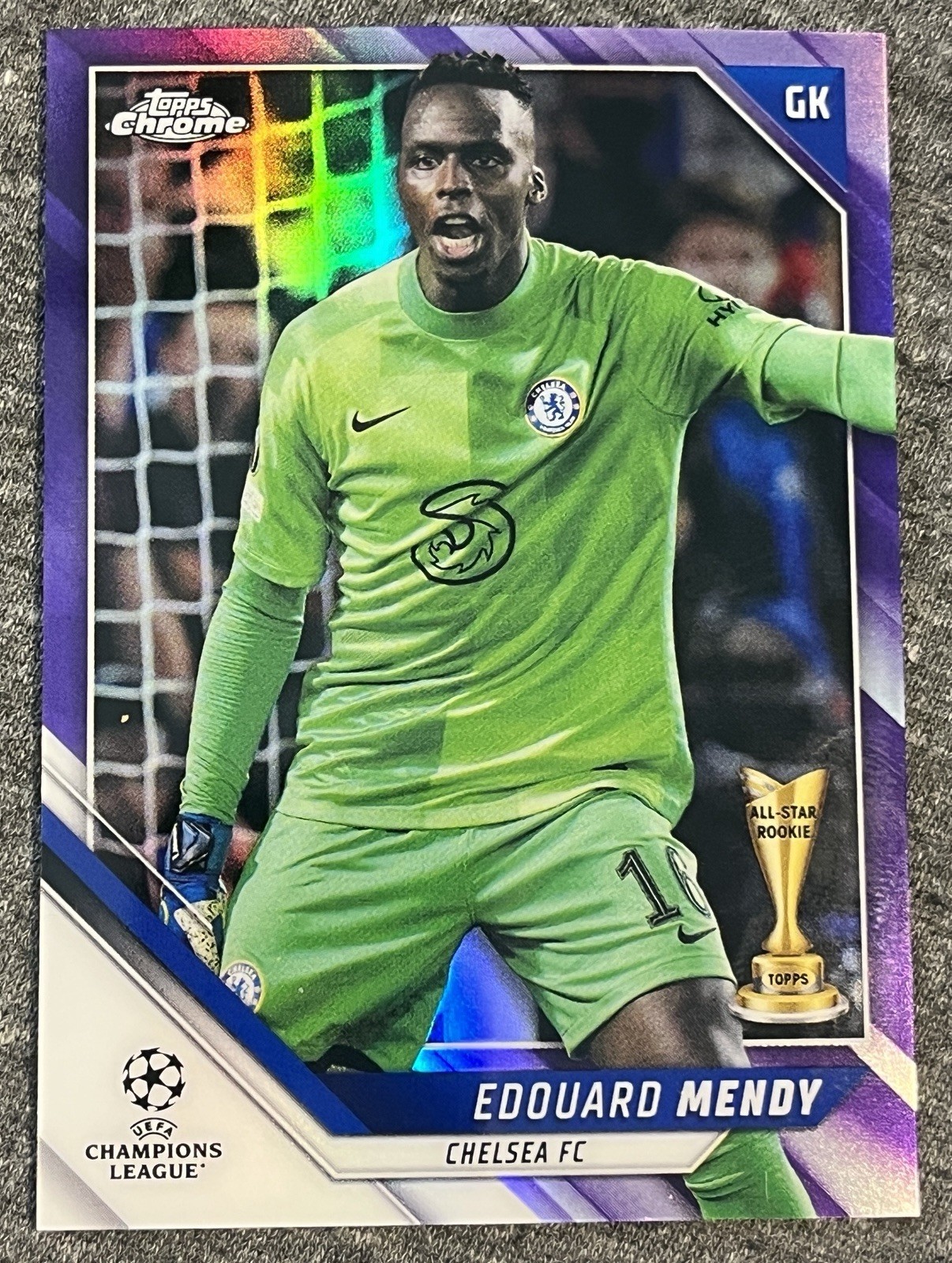 Mykhailo Mudryk Orange Mosaic and Edouard Mendy ASR 32/250 Chelsea FC Premier view 1