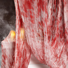 400" X 85" Halloween Creepy Cloth - Large Size Spooky Fabric - Scary Gauze Blood