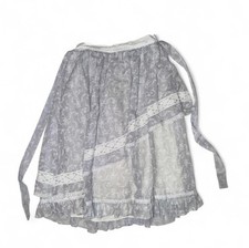 Vintage Made In USA 1970s Gunne Sax Lilac Mid-Length Prairie Skirt Size 14