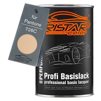 Autolack Dose spritzfertig für Pantone 726C Beige Basislack 1,0 Liter 1000ml