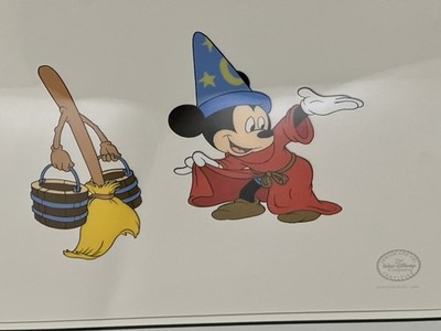 Fantasia Sorcerer s Apprentice 1990 Framed Disney Serigraph