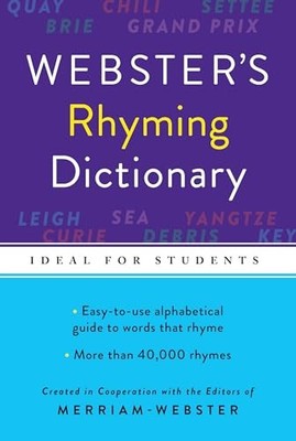 Webster's Rhyming Dictionary by Merriam-Webster (2017, Trade Paperback)