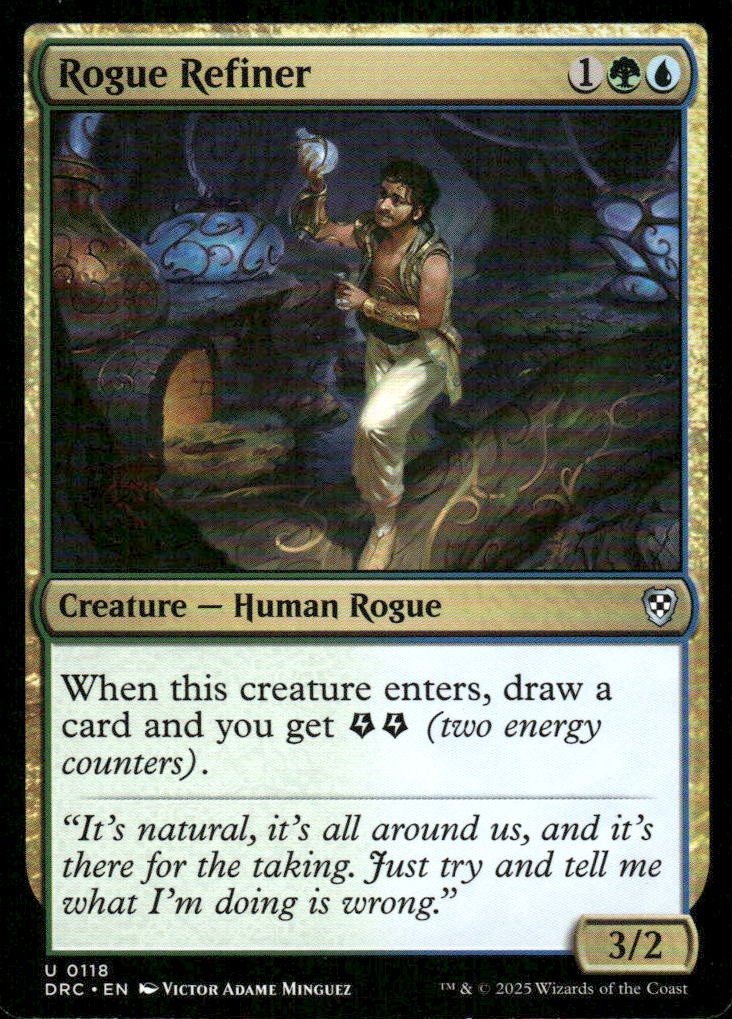 Rogue Refiner 118 Uncommon Commander: Aetherdrift Magic: The Gathering Near Mint