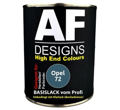 1L Autolack für Opel 72 Bluestone Metallic Autolack Spritzfertig