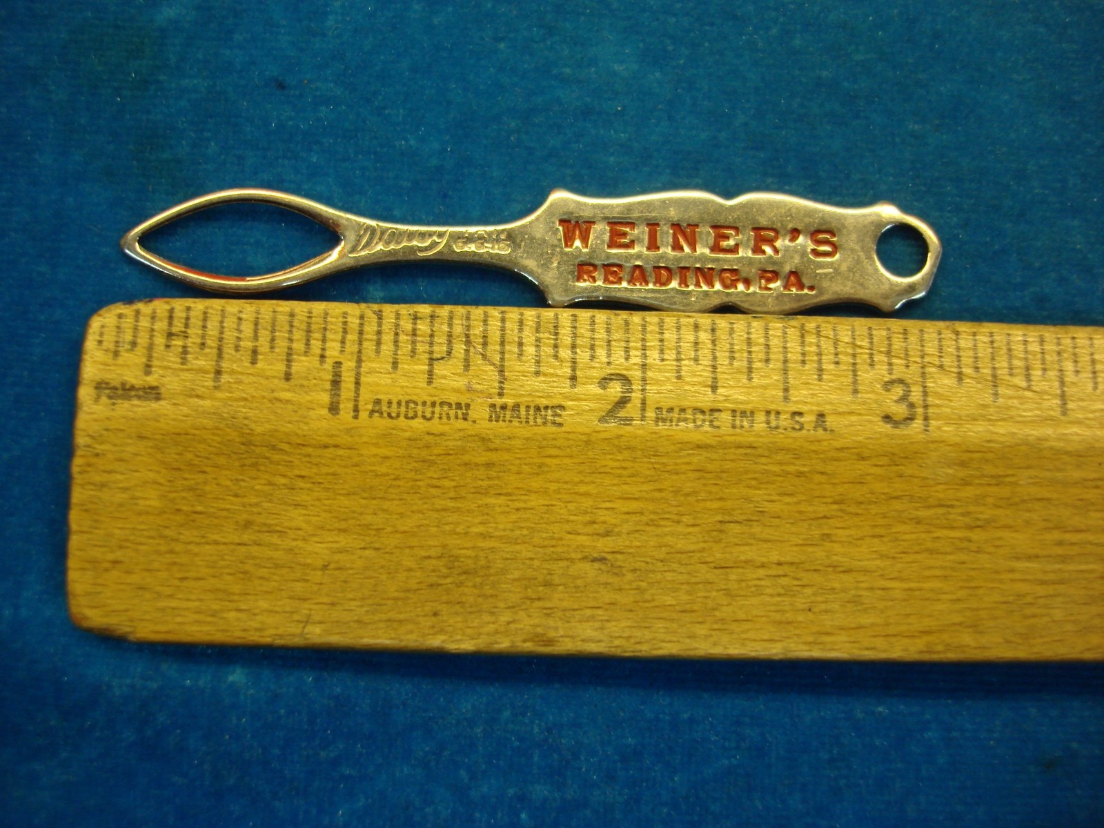 ANTIQUE BUTTON HOOKER - WEINER'S - READING PA - V… - image 3