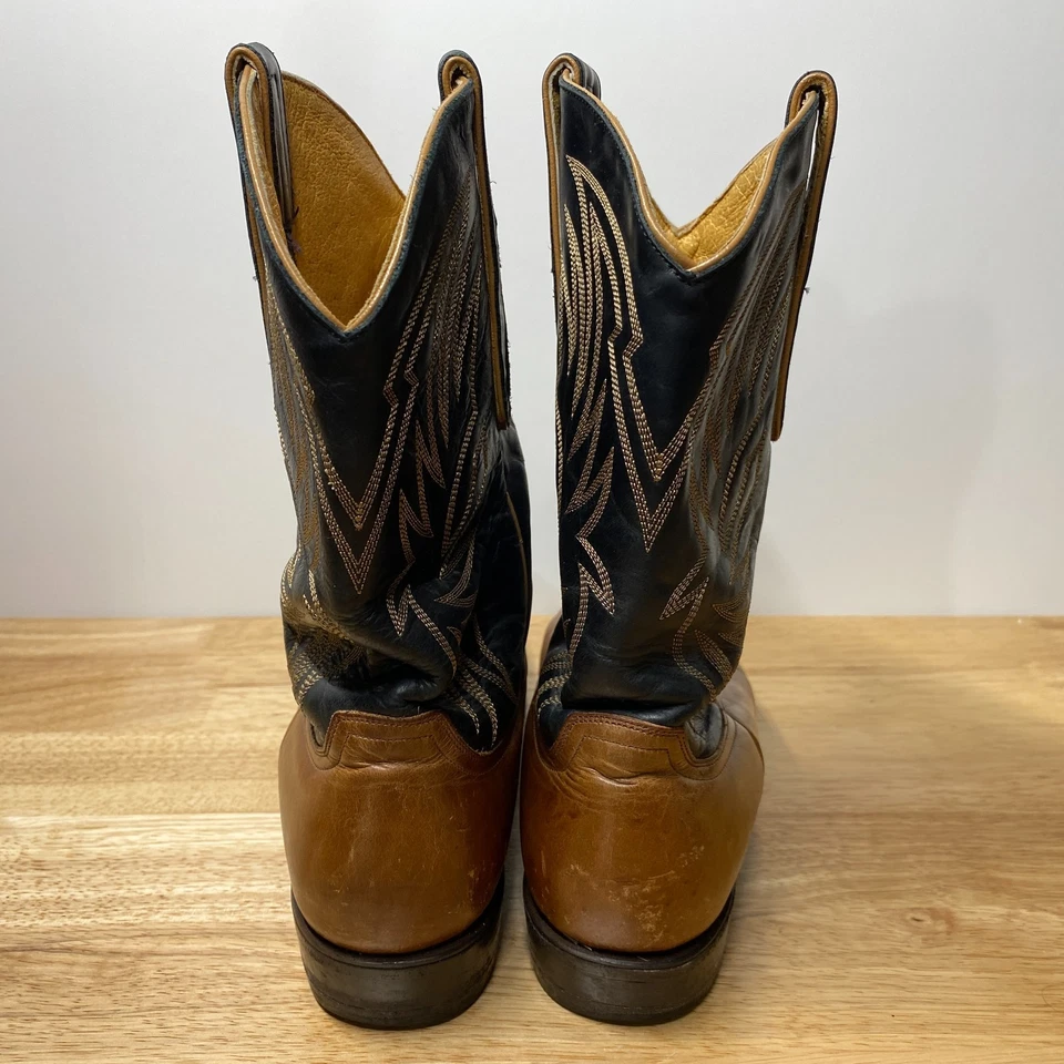 BOTAS ANTIGUAS GRINGO YIPPEE KI YAY TOSTADAS/NEGRAS TALLA:12D Foto 2 de 4