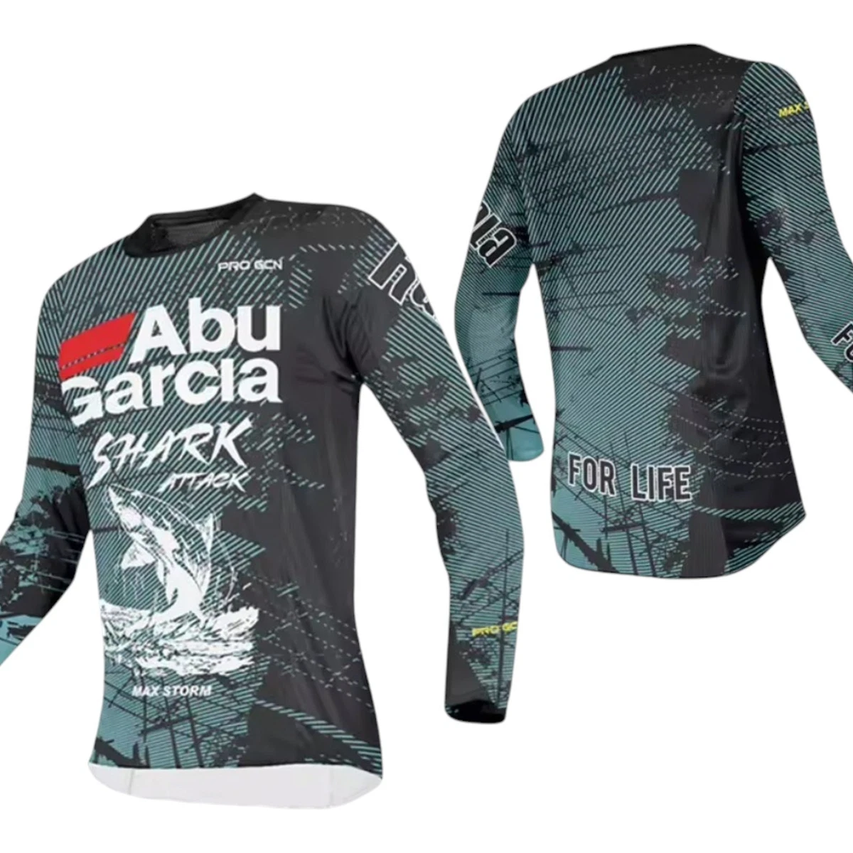 Camisa de pesca de manga larga Shark Attack Pro Gen para hombre Jersey agua dulce salada