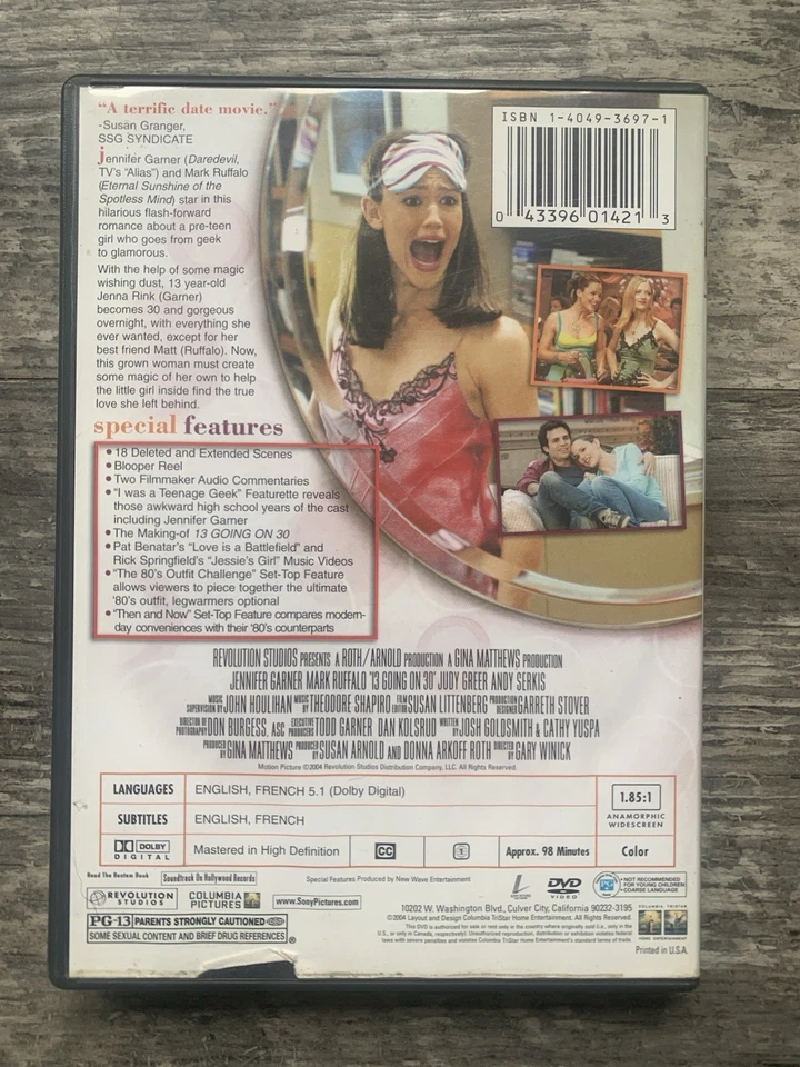 13 Going on 30 [Special Edition] Dvd R1 Mark Ruffalo - Image 2 of 2