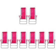  Confezione 4 Sdraio Pieghevole Spiaggia Pieghevole Mini Poltrona Lounge Modello Sedia Spiaggia