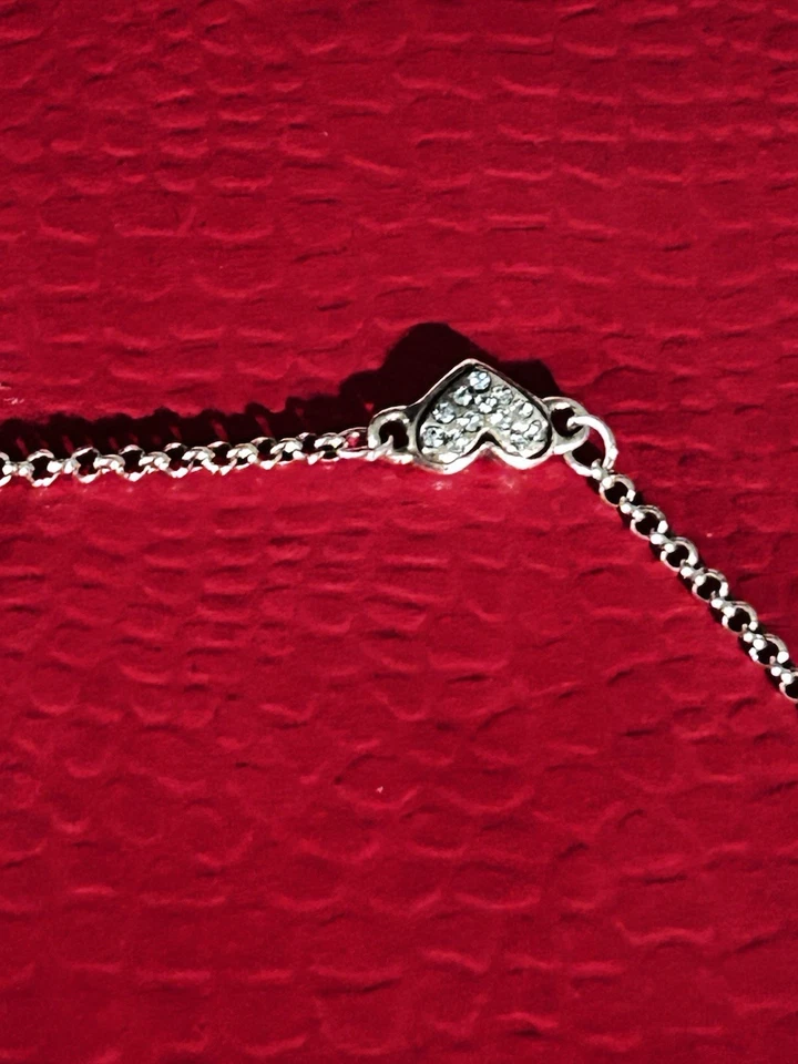 Tobillera retirada Brighton Kiss N Tell cristal plata Foto 4 de 4