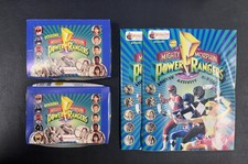 Set of 2 Mighty Morphin Power Rangers Album and Sticker Set Merlin 1994 read 