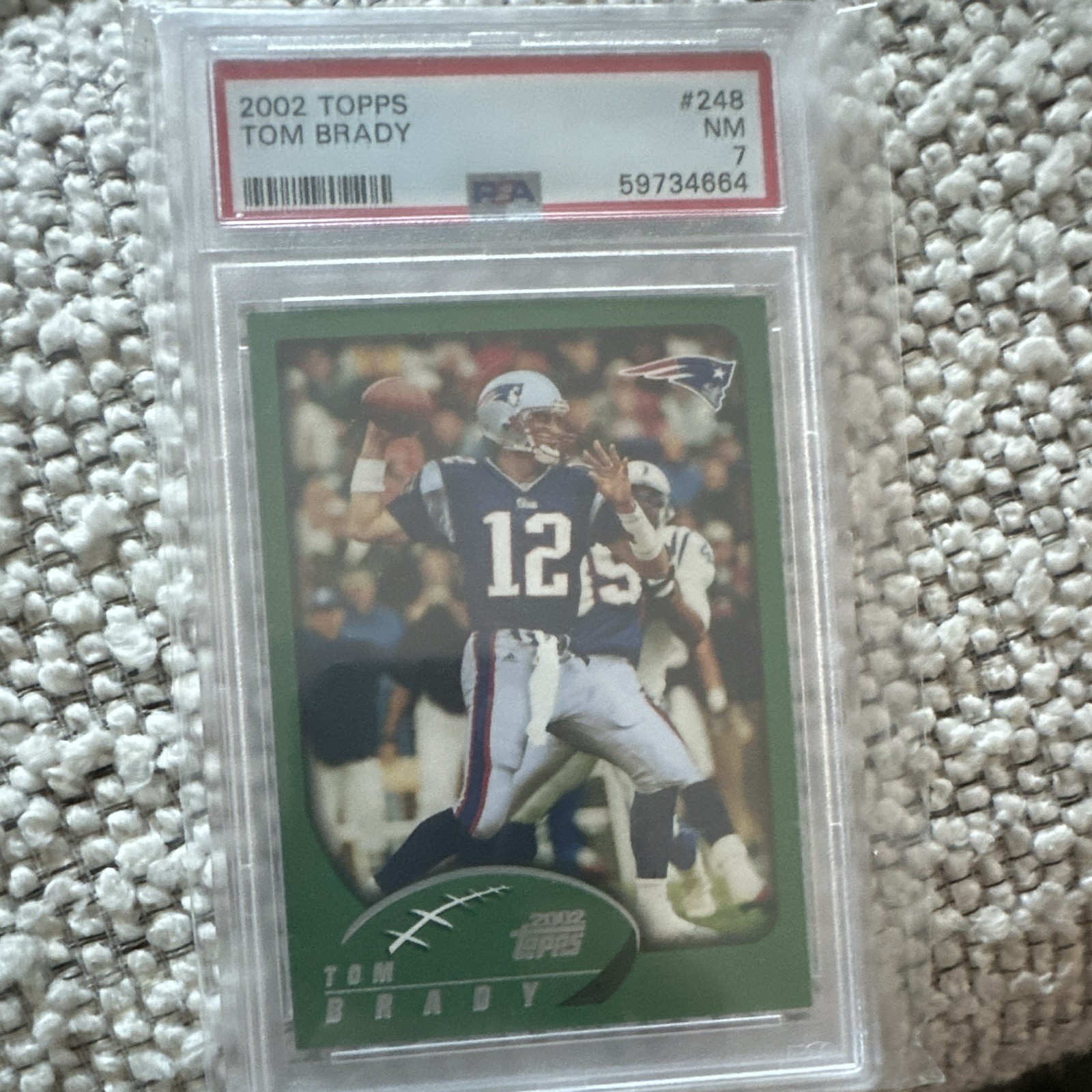 Topps | 2002 Topps Tom Brady #248 PSA 7 | New England Patriots Football