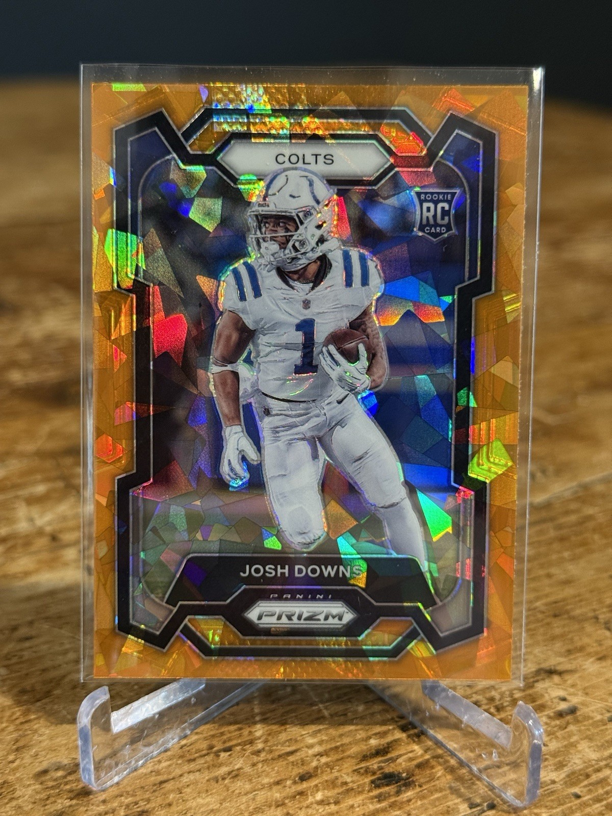 2023 Panini Prizm - Rookies Josh Downs #345 Orange Ice Prizm (RC)