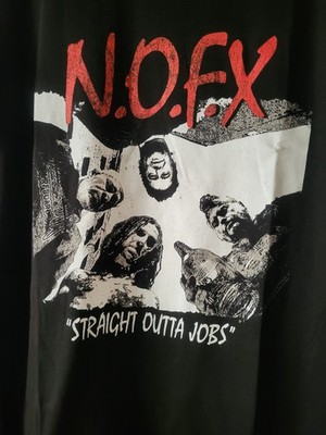 NOFX T-Shirt ''Straight outta Jobs'' Final Shows San Pedro 2024 Gr M Punk NEU