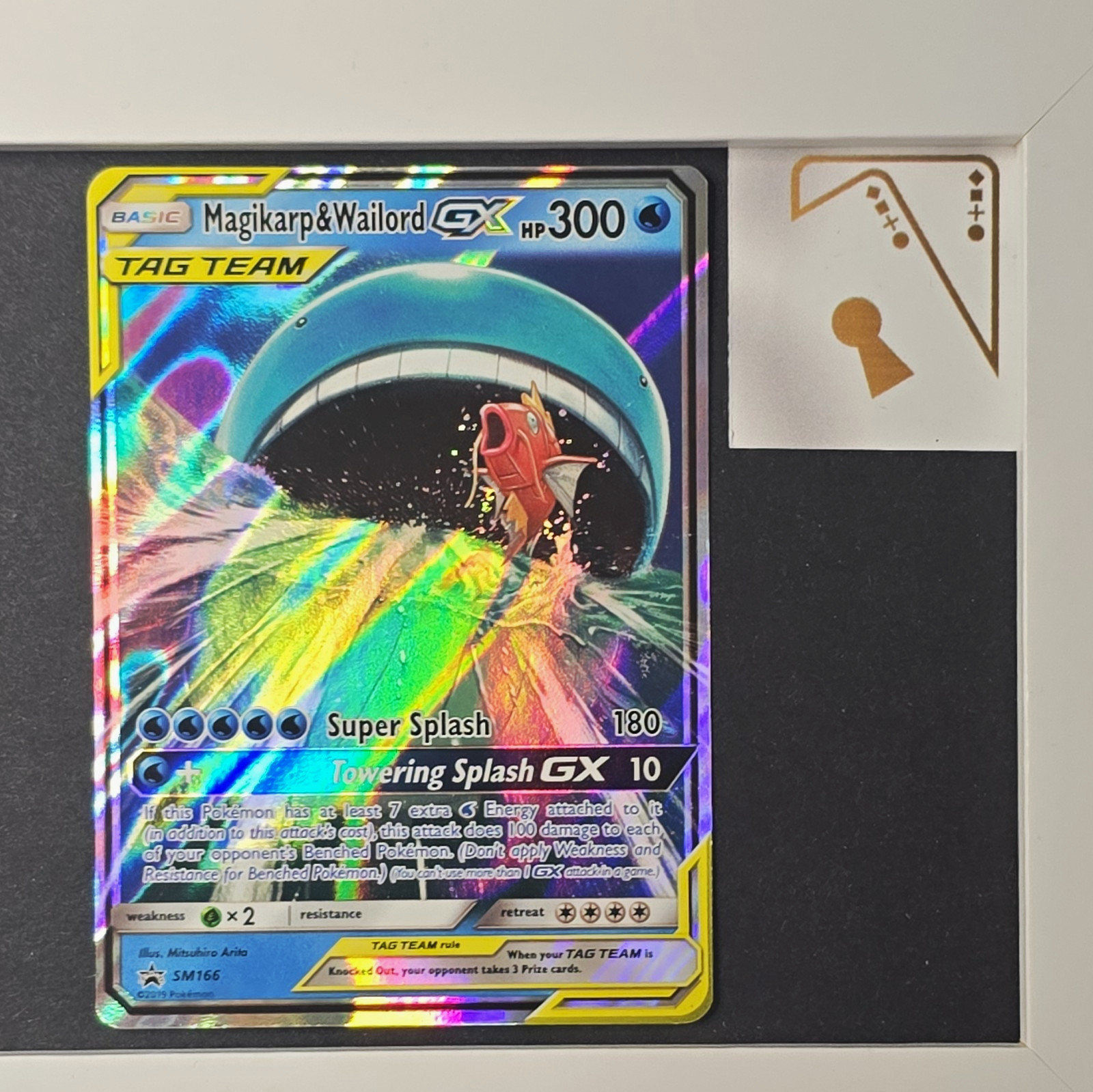 The Pokemon Company Magikarp & Wailord GX TAG TEAM Holo SM166 Englisch 300PS