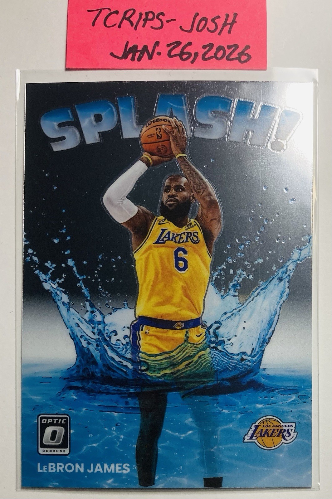 2022-23 Panini Donruss Optic Splash Lebron James #15 Silver LA Lakers