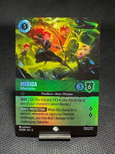 Disney Lorcana Wilds Unknown Merida - Gifted Archer Epic Holo Foil 213/204 NM