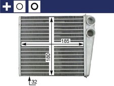 MAHLE Wärmetauscher Innenraumheizung AH 208 000S für AUDI SEAT VW 8P1 SKODA 1K1