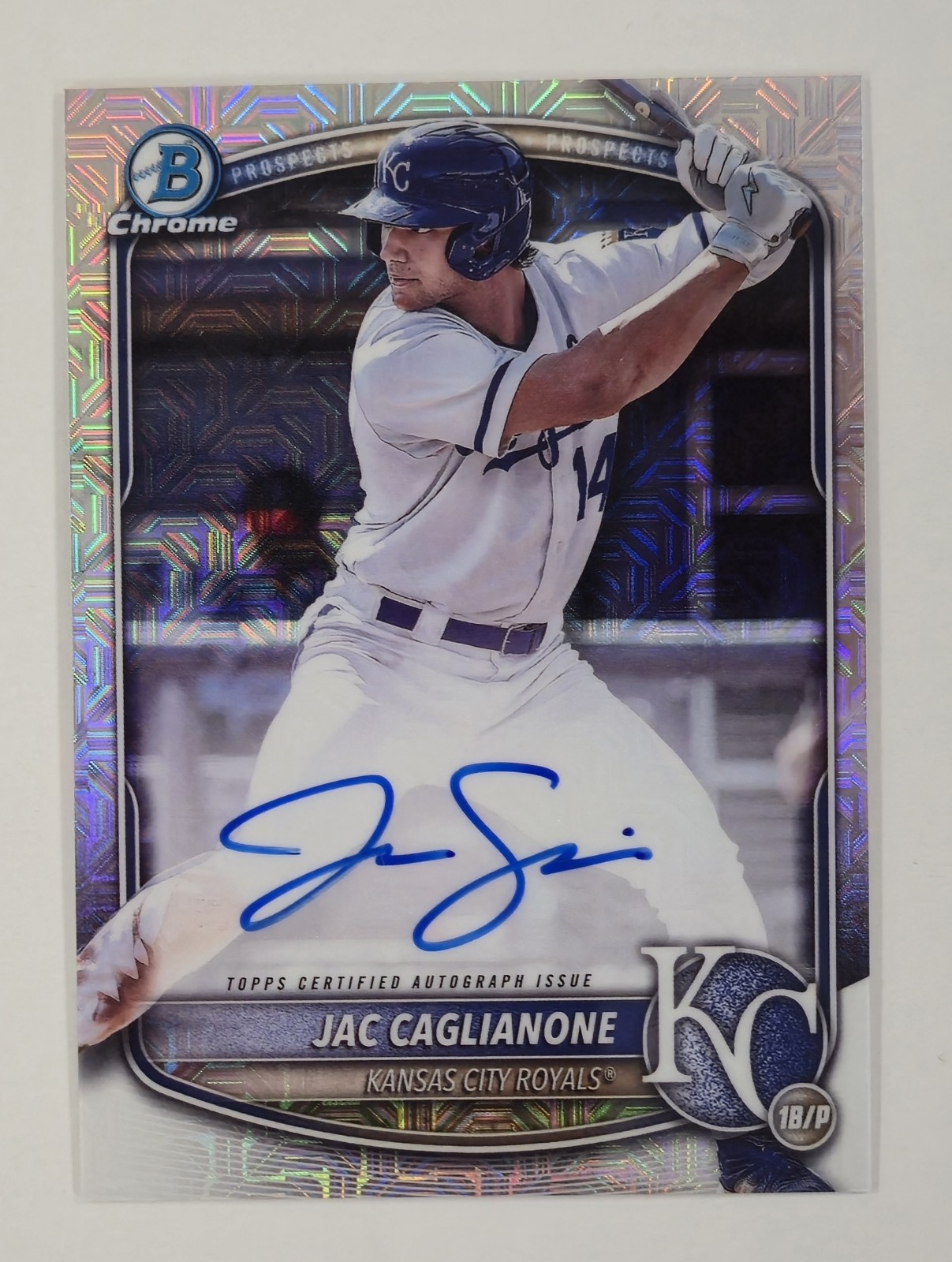 2025 TOPPS Bowman Chrome Jac Caglianone Prospect Mega Autograph #BMA-JC