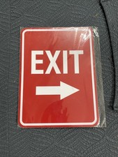 Red Exit  Sign Right Arrow