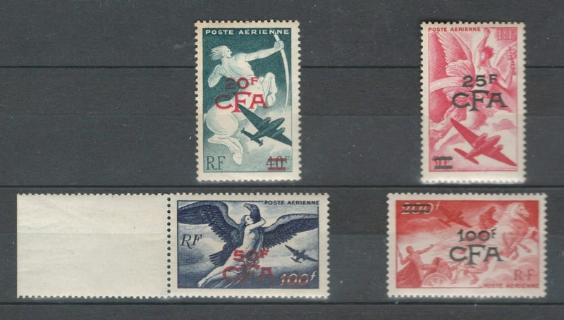 CFA REUNION FRENCH COLONIES AVIATION SC# C35-C38 MNH AIR MAIL SET LOT (REUN 653)