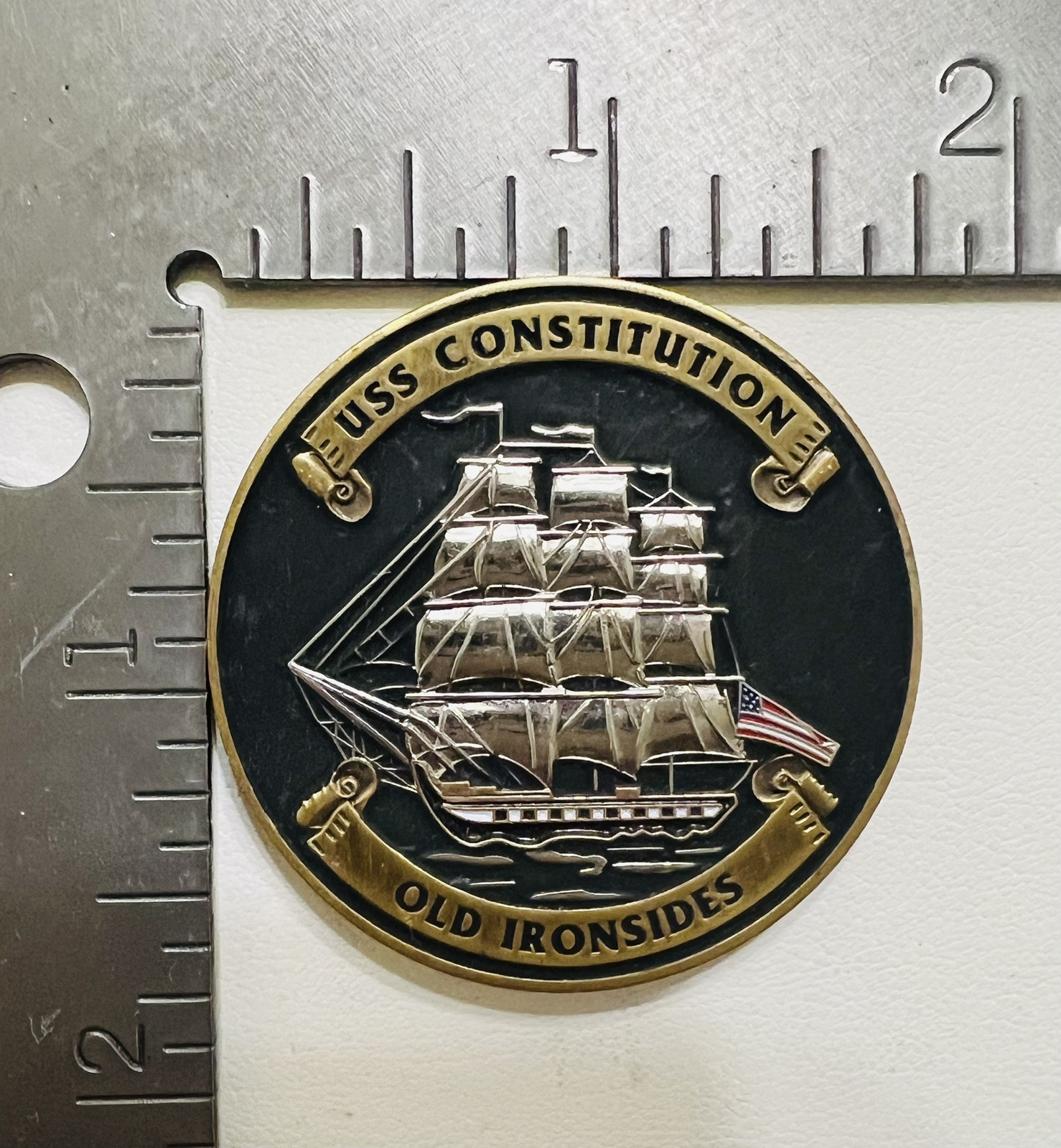 USS Constitution Old Ironsides Chief Navy Challenge Coin