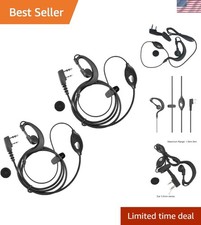 Over-Ear Walkie Talkie Headset Set with Detachable Cable - Ideal for Outdoor Use