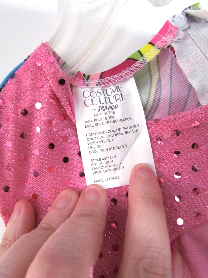 Hippie girl groovy Halloween Costume or dress up  SZ Medium 8-10 - Image 4 of 4