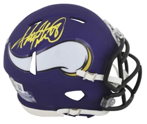 Adrian Peterson Signed Minnesota Vikings Speed Mini Helmet-Beckett W Hologram
