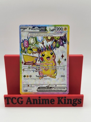 Pokemon TCG Pikachu ex 219/191 Surging Sparks Hyper Rare Full Art Holo EN 2024