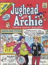 Jughead with Archie Digest #96 VG 1990 Stock Image Low Grade
