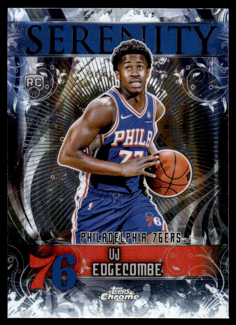 2025-26 Topps Chrome Serenity VJ Edgecombe Rookie Philadelphia 76ers #SY-13